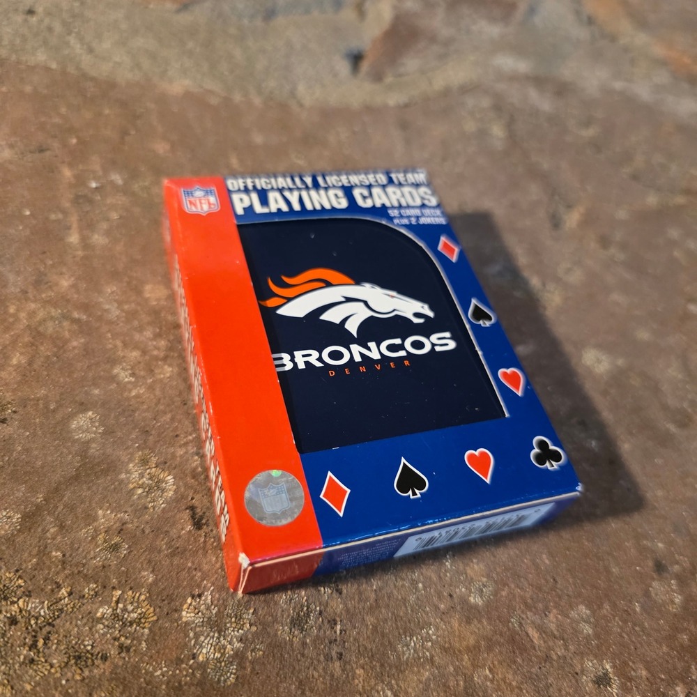 Denver Broncos NFL Playing Cards Officially Licensed Standard Deck 52 Cards
